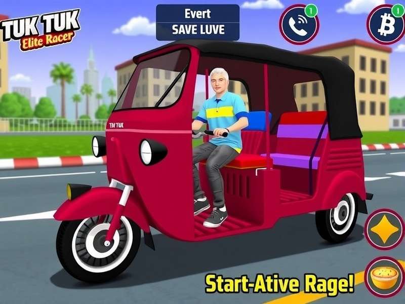 Tuk Tuk Elite Racer Game Screenshot